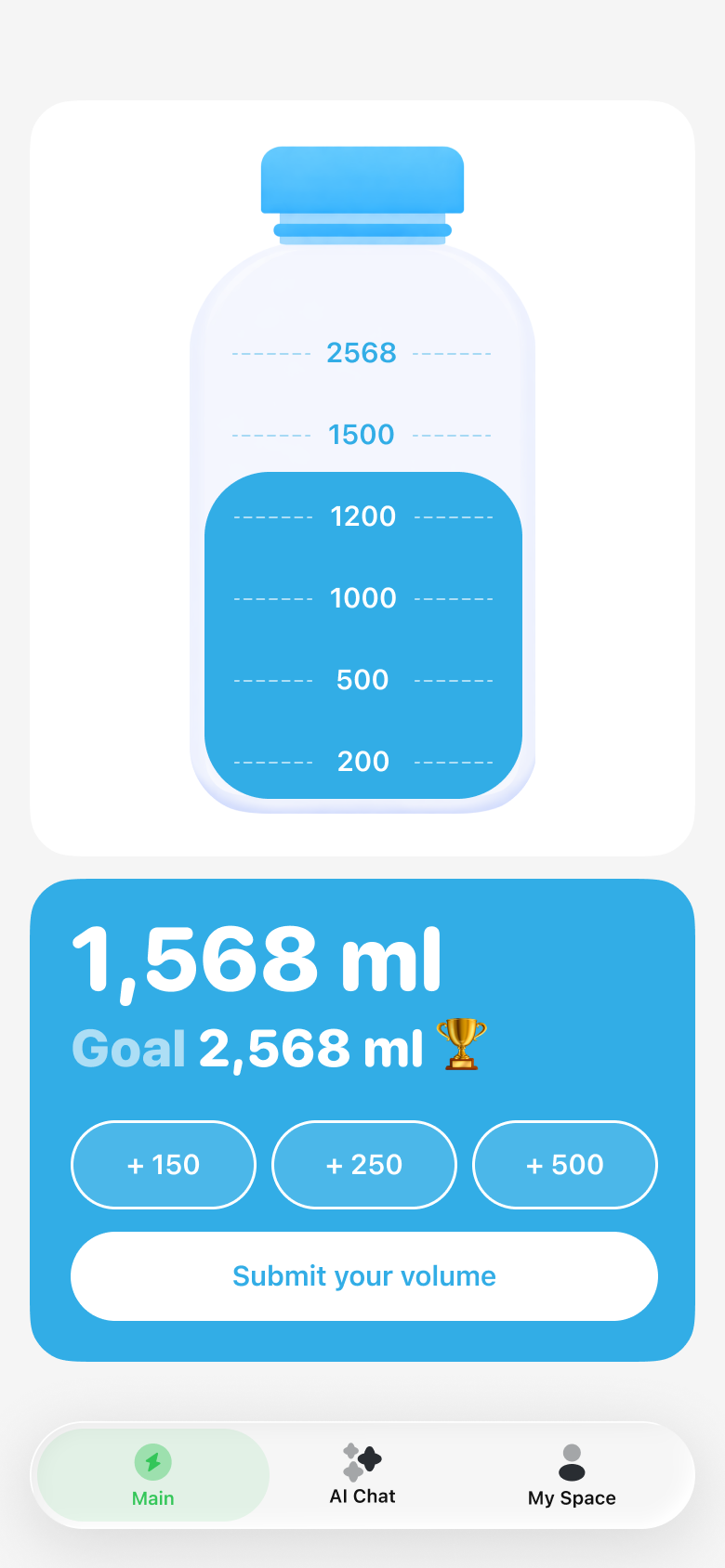 SipSense onboarding screen